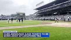 Chicago Cubs giving away free tickets Thursday