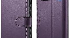 FLIPALM for Google Pixel 7 Wallet Case with RFID Blocking Credit Card Holder, PU Leather Folio Flip Kickstand Protective Shockproof Cover Women Men for Pixel 7 5G Phone case(Purple)