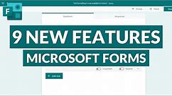 Microsoft Forms | 9 new features for 2021