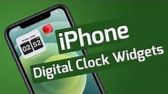 Digital Clock Widgets For iPhone Home Screen | Apple info