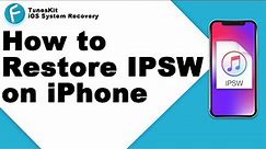 How to Restore IPSW on iPhone Without/Using iTunes