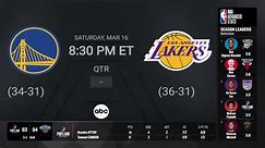 Warriors-Lakers Live Scoreboard on ABC