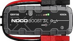 NOCO Boost X GBX155 4250A 12V UltraSafe Portable Lithium Jump Starter, Car Battery Booster Pack, USB-C Powerbank Charger, and Jumper Cables for up to 10.0-Liter Gas and 8.0-Liter Diesel Engines