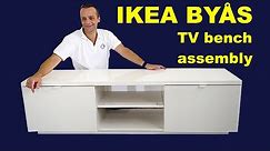 IKEA BYÅS TV bench assembly