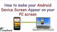 How to Make Your Android Device Screen appear on your desktop screen with droid at screen jar