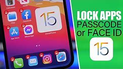 iOS 15 - How To Lock Apps with Face ID or Passcode!