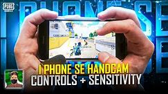 IPhone se 2020 handcam Control and sensitivity in 2023 |PUBG MOBILE|