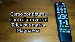Código para tv Magnavox. Control universal.