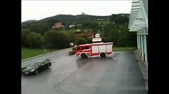 Feuerwehr Pöllau: Schwerer VU mit eingeklemmter Person - Alarmabfrage und Ausrücken (13.07.2012)
