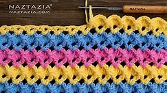 HOW to CROCHET 3D SHELL STITCH - Easy Crochet Stitches by Naztazia
