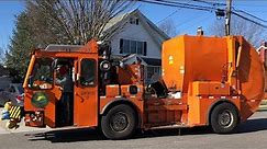 Orange Lodal Garbage Truck