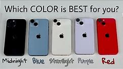 iPhone 14 All Colors Unboxing & Hands On Comparison - Purple vs Blue vs Starlight vs Red vs Midnight