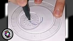 Dibujando y COLOREANDO un atractivo hipotrocoide usando un espirógrafo. (VIDEO 11). Drawing and COLO