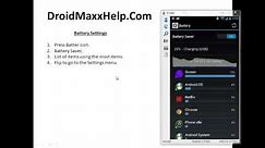 View and Change Battery Settings - Motorola Droid Maxx