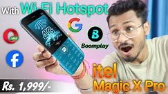 itel Magic X Pro Best 4G Feature Phone with Hotspot & Wi Fi features | 4g Keypad phone full review