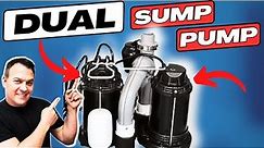Wayne DUAL Sump Pump Install - With Battery Backup System
