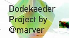 PROJECTAHEDRON - Dodekaeder Video Projection Project by @marver - DIY
