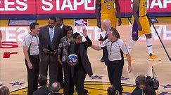 NBA - Last night the LA Lakers honored retired referee...