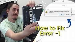 How to fix iPhone 11 Error (- 1)