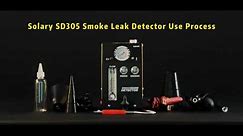 Solary SD305 automotive smoke machine leak detector operation video