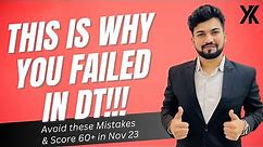 This is Why You Failed in CA-Final DT| How to Avoid it in Nov 23 & Score Exemption in DT