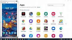 RUN Android APPS on Windows 10 with Your Phone app September 16th 2020