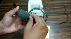 Unboxing and installation of fingerprint door access control device.