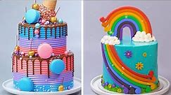 Coolest Birthday Cake Tutorials | Delicious Colorful Cake Decorating Ideas
