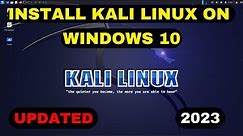 How To Install Kali Linux On Windows 10(Updated)