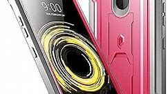 Poetic LG V50 ThinQ Rugged Case with Kickstand, Full-Body Dual-Layer Shockproof Protective Cover, Built-in-Screen Protector, Revolution Series, for LG V50 ThinQ 5G (2019), Pink