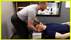 Chiropractic Adjustment with Grad Student with Neck and Back Tightness!
