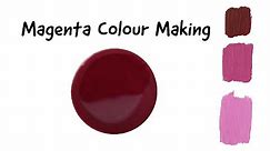 Magenta Colour Making | How to make Magenta Colour | Colour Mixing | Almin Creatives