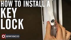 How to Install a Key Lock on a Patio Door [1080p]