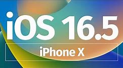 How to Update to iOS 16.5 - iPhone X, iPhone XS, iPhone XS Max