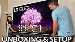 83" LG C1 Series OLED 4K UHD webOS TV - Unboxing & Setup