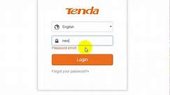 Tenda : Set 192.168.0.1 password | NETVN