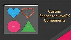 Custom Shapes for JavaFX Buttons, Labels, TextField, ListView etc