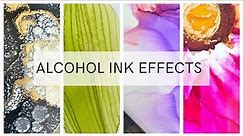 6 Amazing Alcohol Ink Effects! (Step By Step) 😍