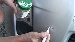 How To Use a Touch Up Paint Pen - Bumper Paint Scratch Repair on a Toyota Prius