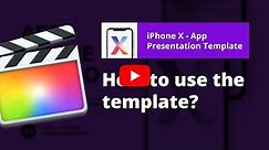How to use template Phone App Presentation | Final Cut Pro X