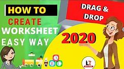 How To Create Worksheets For Students