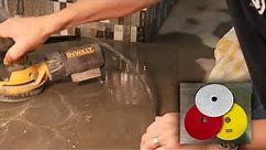 How to Reseal Concrete Countertops by damp honing in place
