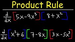 Product Rule For Derivatives