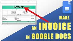 [HOW TO] Make an Invoice in Google Docs (Customizable Templates!)