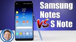 Samsung Notes VS S Note on Note 8 - What Should You Use?