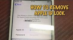 HOW TO REMOVE ICLOUD ON IPHONE, 5s, any ios device