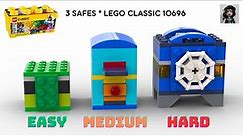 3 SAFES Lego classic 10696 ideas How to build
