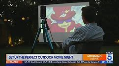How to set-up the perfect outdoor movie night