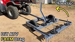 How to Make an ATV Drag / Harrow for Farm & Ranch (Gannon box, Scraper, Arena drag)