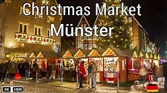 Münster , Christmas market / Walking tour in Münster beautiful city of Germany 4K HDR